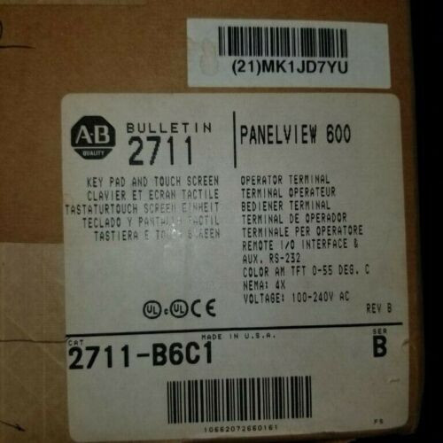 Ab 2711-B6C1 Brand New  Ab Us For Allen Bradley 2711-B6C1