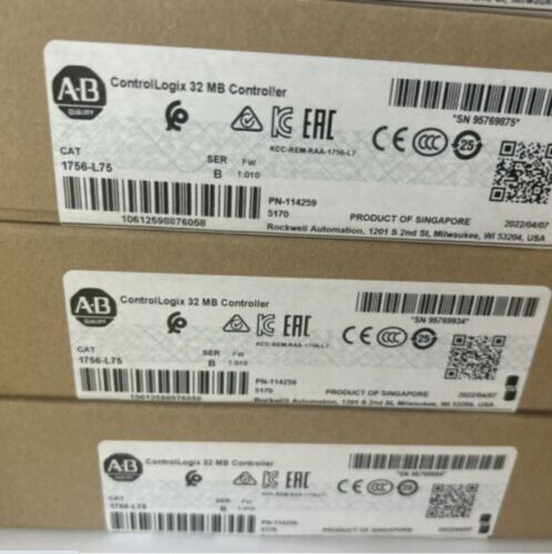 New Sealed 1756-L75 Series B Control Logix5575 Controller Plc 32Mb Processor Us