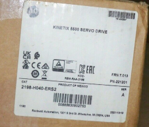 New  Allen Bradley 2198-H040-Ers2 / A Kinetix 5500 Servo Drive