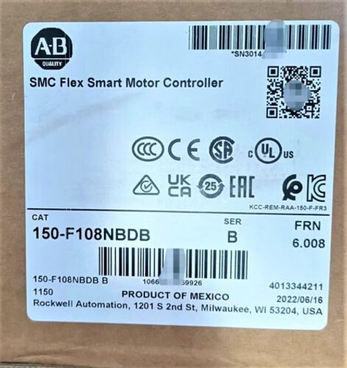 150-F108Nbdb Allen-Bradley 150F108Nbdb Smc Flex Smart Motor Controller Sealed