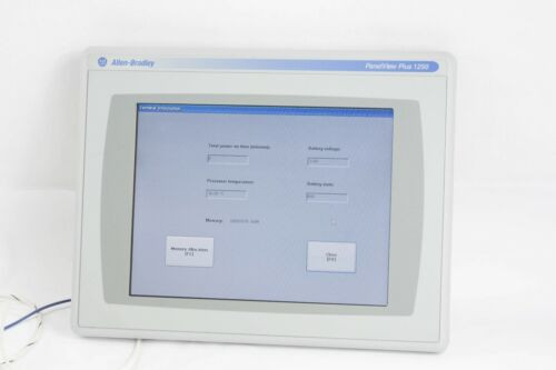 Allen Bradley Panelview Plus 1250 2711P-T12C6D2 Ser A Rev D | 2711P-Rdt12C /B