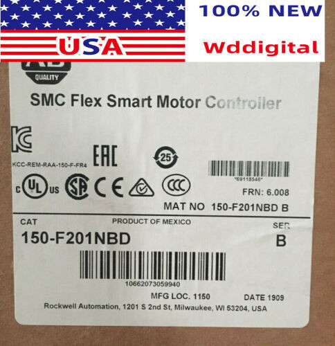 New Factory Sealed Ab 150-F201Nbd Softstarter Solid State Smart Motor Controlle