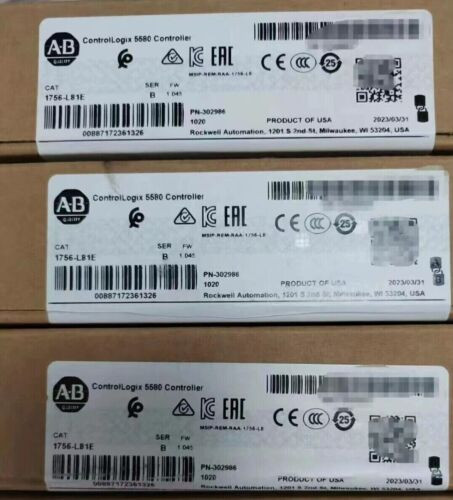 New Sealed Allen-Bradley 1756-L81E /B Controllogix 5580 Processor 3Mb 1756L81E