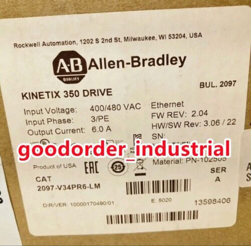 ????? Allen-Bradley 2097-V34Pr6-Lm Ser A Kinetex 350 ????????ups/Sf-
