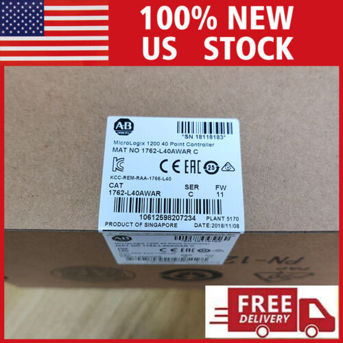 Surplus Sealed Allen Bradley 1762-L40Awar Ser C Micrologix 1200 Controller