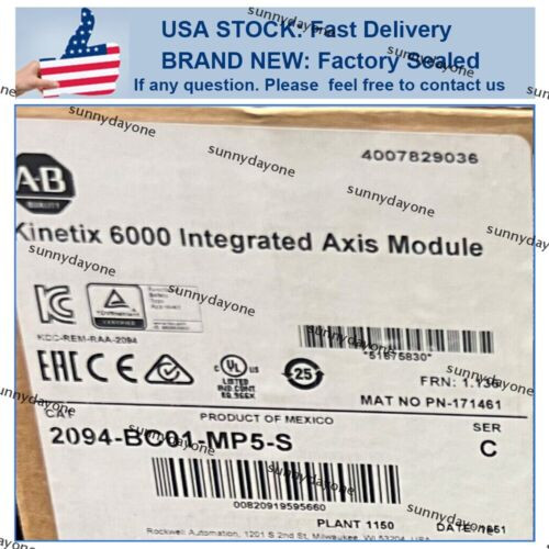 New Allen Bradley 2094-Bc01-Mp5-S Ser C Servo Drive 2094 Bc01 Mp5 S Us