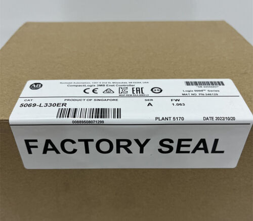 1 Pcs New 5069-L330Er Ab 5069-L330Er Ser A Compactlogix 3Mb Enet Controller Us