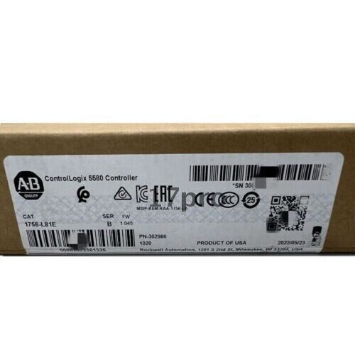 New Sealed Allen-Bradley 1756-L81E B Controllogix 5580 Processor 3Mb