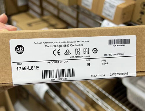 2022 Sealed Allen-Bradley 1756-L81E B Controllogix 5580 Processor 3Mb 1756L81E
