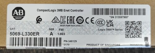 New  Allen Bradley 5069-L330Er Compactlogix 3Mb Controller