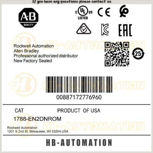 1788-En2Dnrom Allen Bradley Ethernet/Ip-Dnet Bridge - On Machine #Zypl