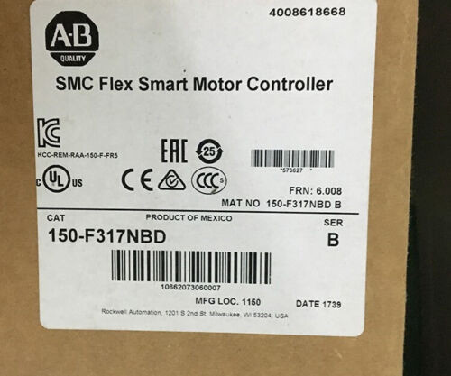 Allen Bradley 150-F317Nbd Smc Flex Smart Motor Controller 150C480Nbd