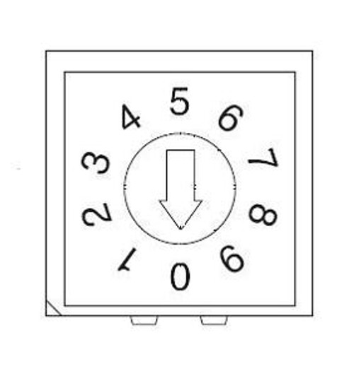 Coded Rotary Switches Thru-Hole 4X1 Term Recessed Act