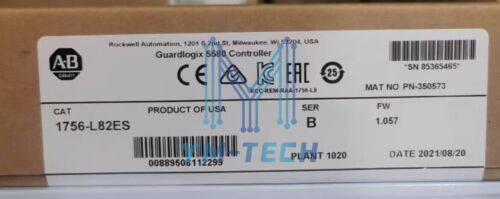 Allen Bradley Factory Sealed 1756-L82Es .Controller Rockwell Plc.