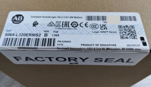 Factory Sealed 5069-L320Erms2 Guardlogix 5380 Safety Controller Allen-Bradley