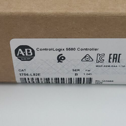 1756-L82E Brand New Allen-Bradley Processor Controllogix 5580 Controller