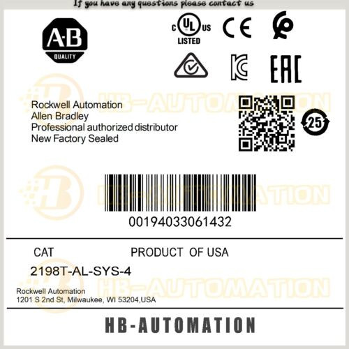 2198T-Al-Sys-4 Allen Bradley Itrak 5730 Lubrication System #Zypl