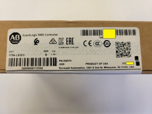 Allen Bradley 1756-L83Es /B Guardlogix Logix5580 Processor Sealed!!