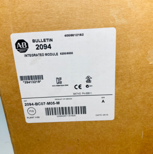 2094-Bc07-M05-M  Allen-Bradley 2094Bc07M05M Kinetix 6200/6500 Integrated Module