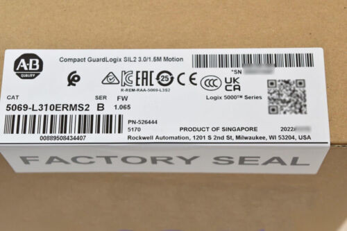 Allen Bradley 5069-L3100Erms2 Compact Guardlogix Sil2 10.0/5.0M Motion Spot Item