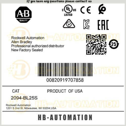 2094-Bl25S Allen Bradley Kinetix Line Interface Module #Zypl