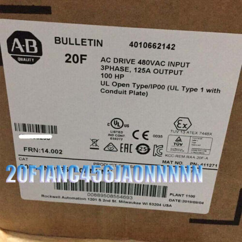 1Pc New Allen Bradley 20F1Anc456Ja0Nnnnn