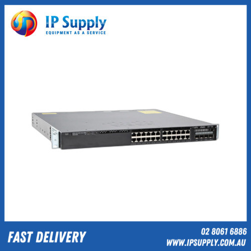 Cisco Ws-C3650-24Pdm-L 24-Port Gbe Poe+ 2X 1G 2X 10G Uplinks Lan Base Switch