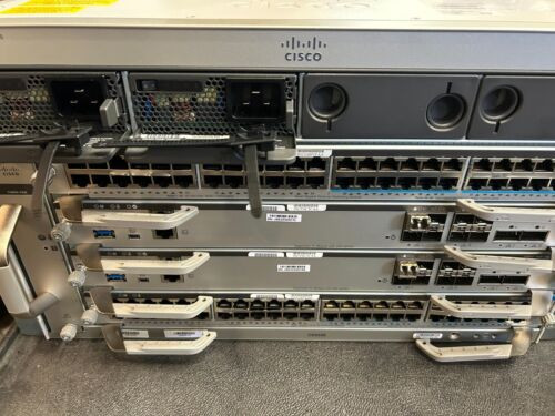 Cisco C9404R= 2X C9400-Sup-1Xl, 2X Lc-48Ux, 2X 3200 Pwr - New Cond Tested Warr