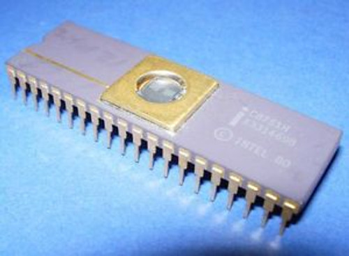 C8751H Intel VINTAGE IC COLLECTIBLE Gold CPU 8751