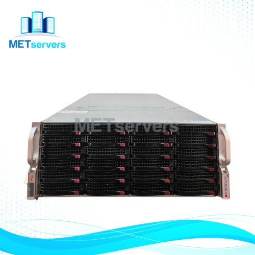 Supermicro 8048B Server W/X10Qbi 4X E7-8880 V4 22C 768Gb 24X 10Tb Drives X540-T2