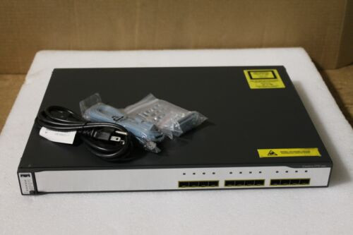 Cisco Catalyst 3750 Ws-C3750G-12S-Sd 12-Port Ethernet Managed Switch W/ Dc Power