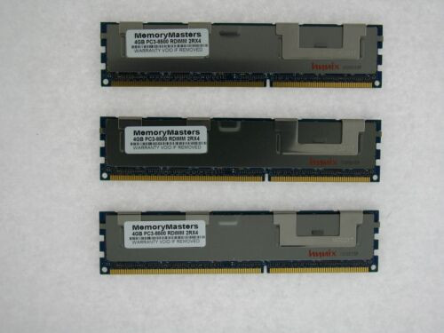 12Gb (3 X 4 Gb) Memory For Dell Poweredge R810 R910 2Rx4 Registered