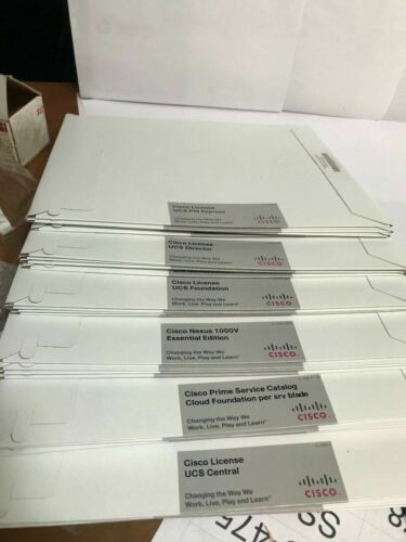 Cisco C1F2Pucsk9 C1-Ucc-1 C1-Ucd-Vm C1-Psc-F-1-K9 C1-Upm-Ee C1-N1K-Esstl 24 Tot.