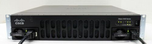 Cisco Isr4451-X-V/K9 Gigabit Uck9 Voice Router Dual Ac Power Pvdm4-64 Isr4451-X
