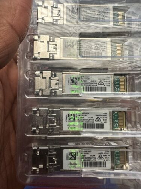 Original Cisco Lots Of 27X Sfp-10G-Sr-S. New In Clamshell W/Hologram In Stock.