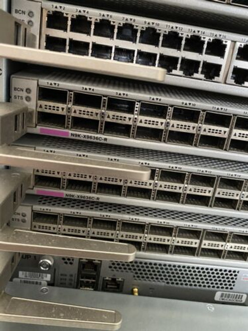 Cisco N9K-X9636C-R Nexus 9500R Buffer Linecard, 36P 100G Qsfp28 New Pull