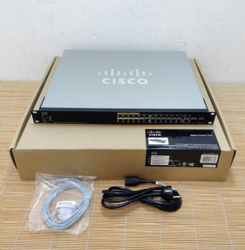 Cisco Sg550X-24P-K9 24-Port Gigabit Poe+ Boxed Stackable Managed Switch-