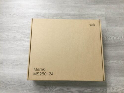 Cisco Meraki Ms250 24X Gige L3 Stack Managed Switch Ms250-24-Hw Unclaimed New