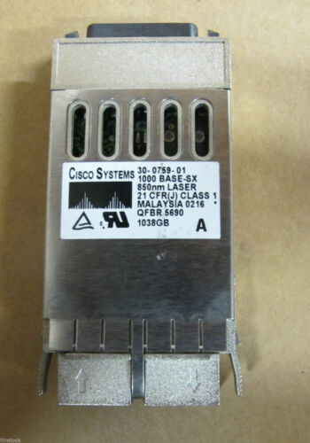 Genuine Cisco Gbic Transceiver Module 30-0759-01 1000Base-Sx 1038Gb