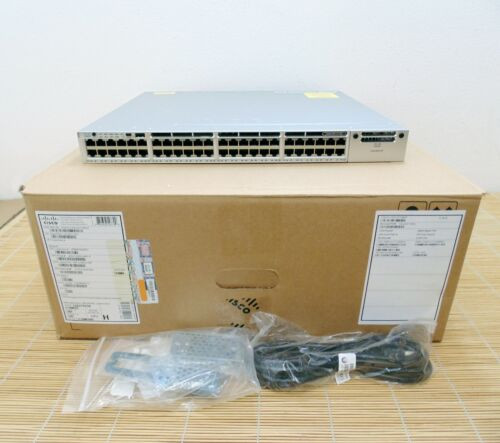New Cisco Ws-C3850-48P-S Stackable 48 10/100/1000 Eth Poe+ Ip Base New Open Box-