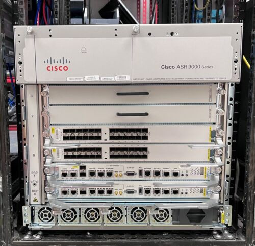 Cisco Asr 9006 2X A9K-Rsp440-Se 2X A9K-24X10Ge-Se Service Router Configuration