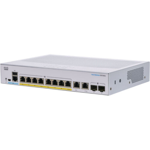 New Sealed Cisco Cbs250-8Fp-E-2G 10 Ports Switch