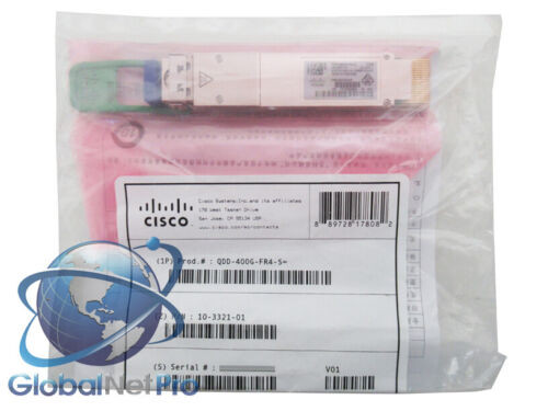 New Sealed Genuine Cisco Qdd-400G-Fr4-S - 400G Transceiver Fr4 - Lifetime Warran