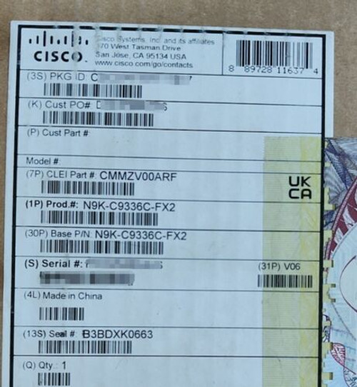 N9K-C9336C-Fx2 Nexus 9300 Series, 36P 40/100G Qsfp28