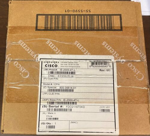 Cisco Ie-2000-4T-L Industrial Ethernet 2000 Series Switches