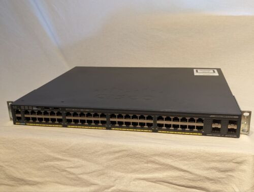 Cisco 2960-X 48Pd-L 48-Port Gbe Switch With 4 Sfp+ Uplinks Poe+ (5 Of 6)