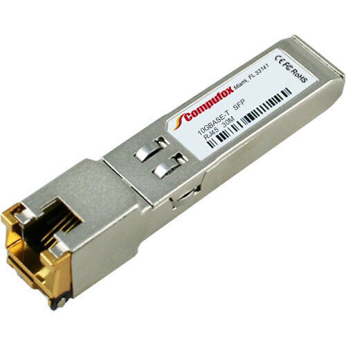Lot, 10Gbase-T Sfp+ Transceiver (Copper, 30M, Rj-45) For Transition Networks