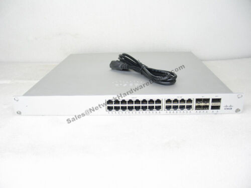 Meraki Cisco Ms355-24X-Hw 24-Port Multi-Gigabit Poe+ Switch *Tested & Unclaimed*