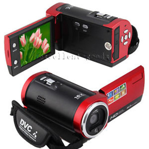 HD 720P 16MP Digital Video Camcorder Camera DV DVR 2.7 TFT LCD 16x ZOOM RED