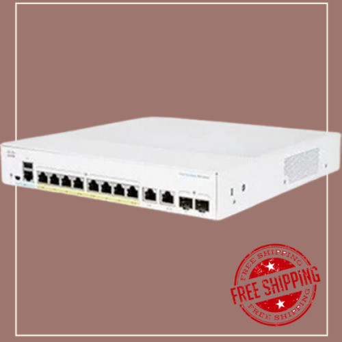 New Cisco Cbs350-8Fp-E-2G-Na 350 Cbs350-8Fp-E-2G Ethernet Switch Cbs350 Managed